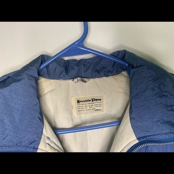 ❄️ Nouvelle Vague Joola vintage, blue puffy windbreaker jacket - Picture 4 of 12
